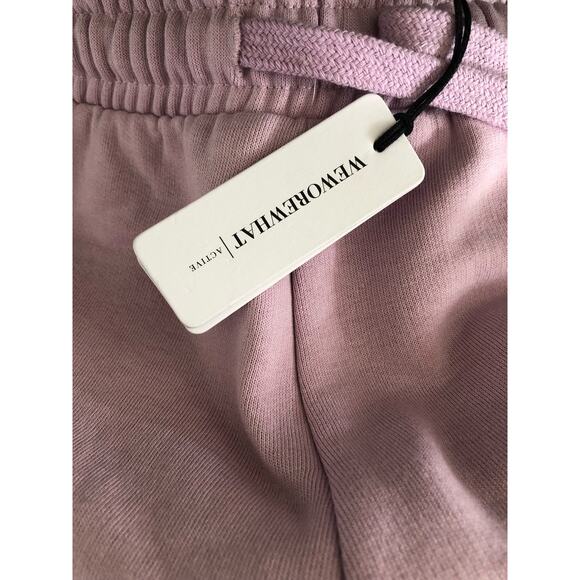 We Wore What Cozy Lilac Pull On Sweat Short - XS - Picture 5 of 5